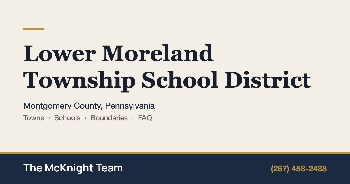Lower Moreland Township School District homes for sale