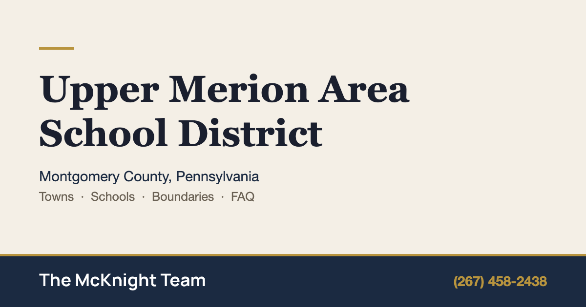Upper Merion Area School District homes for sale