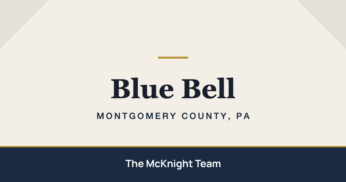 Blue Bell PA homes for sale, The McKnight Team