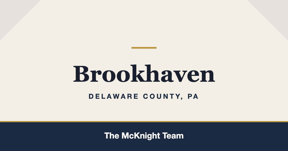 Brookhaven PA homes for sale, The McKnight Team