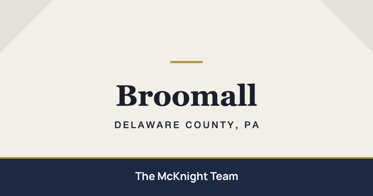 Broomall PA homes for sale, The McKnight Team