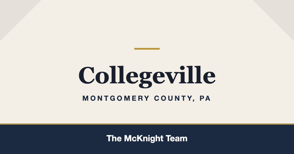 Collegeville PA homes for sale, The McKnight Team