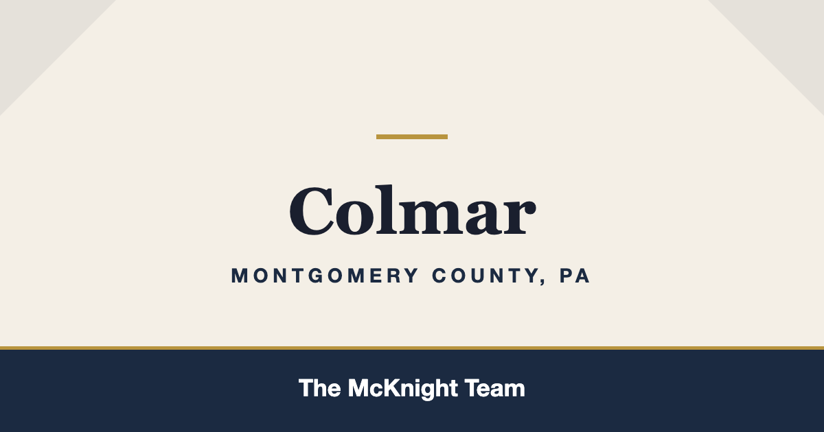 Colmar PA homes for sale, The McKnight Team