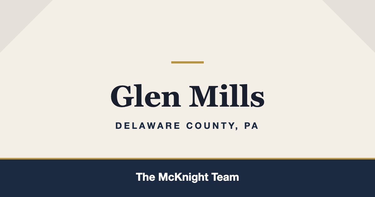 Glen Mills PA homes for sale, The McKnight Team