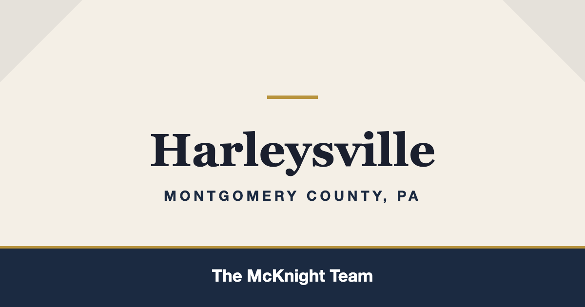 Harleysville PA homes for sale, The McKnight Team