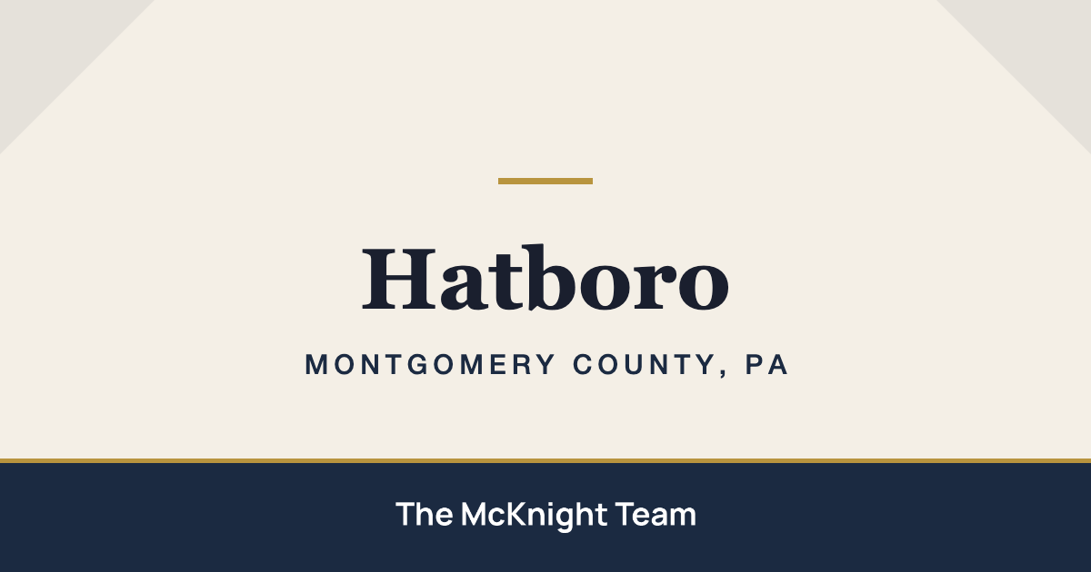 Hatboro PA homes for sale, The McKnight Team