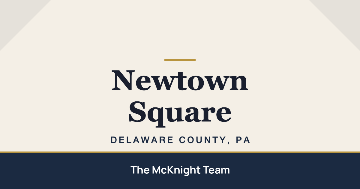 Newtown Square PA homes for sale, The McKnight Team