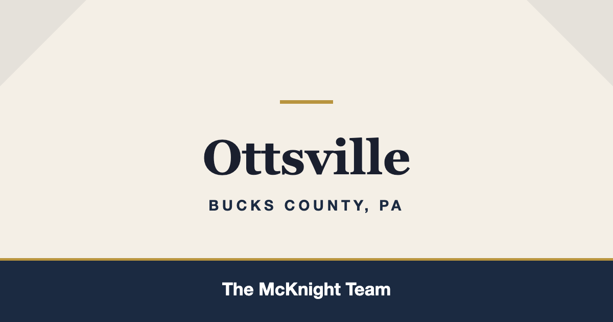 Ottsville PA homes for sale, The McKnight Team