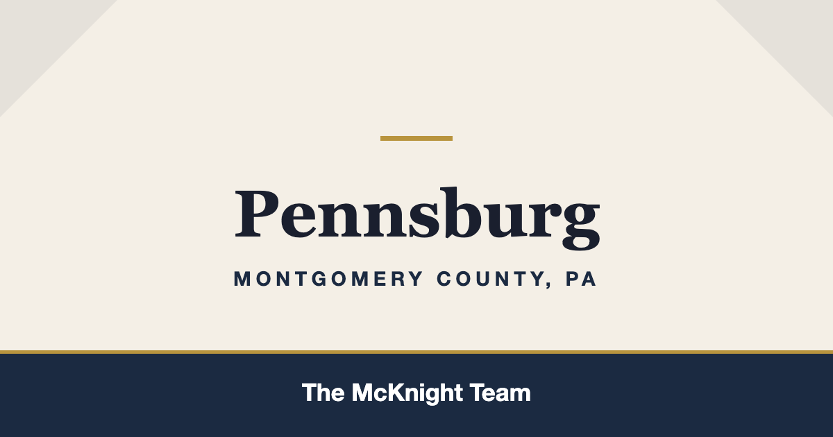 Pennsburg PA homes for sale, The McKnight Team