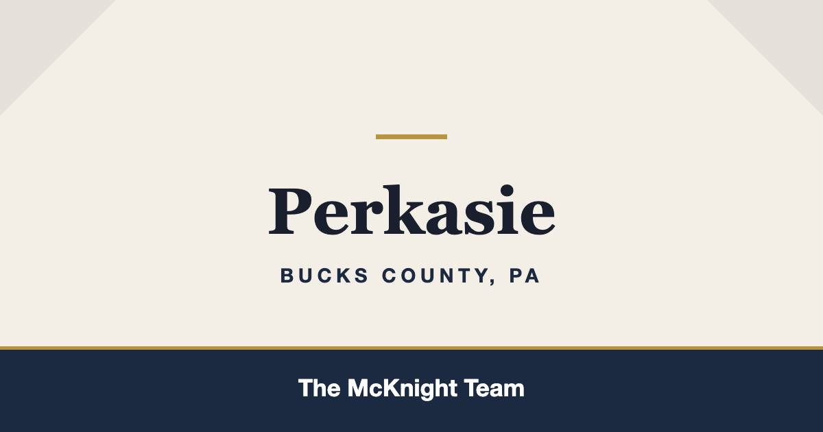 Perkasie PA homes for sale, The McKnight Team