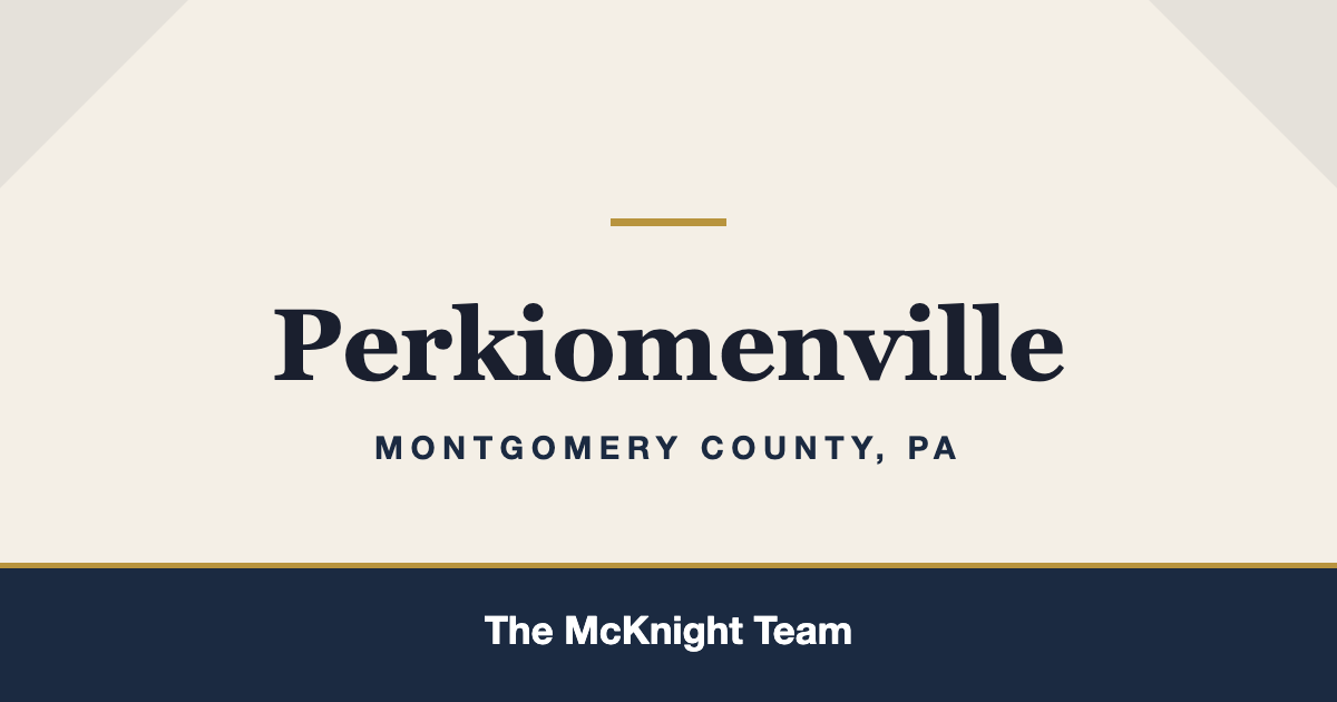Perkiomenville PA homes for sale, The McKnight Team