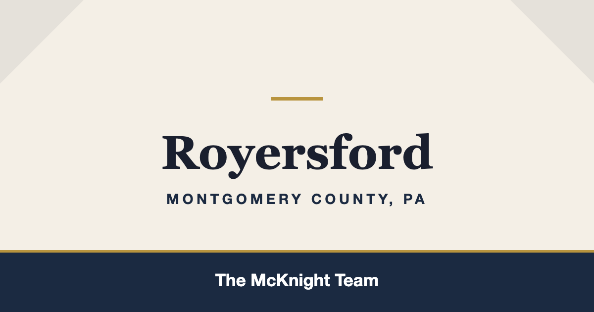 Royersford PA homes for sale, The McKnight Team