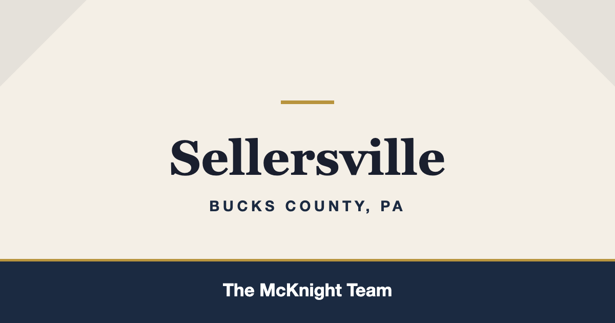 Sellersville PA homes for sale, The McKnight Team