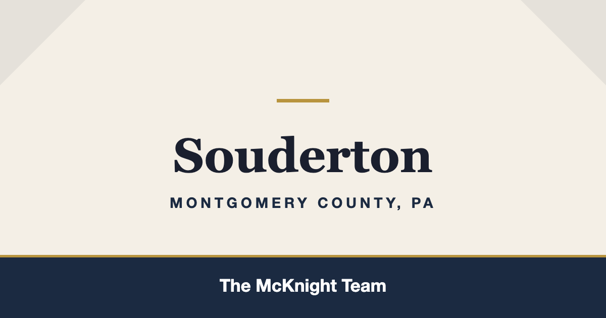 Souderton PA homes for sale, The McKnight Team