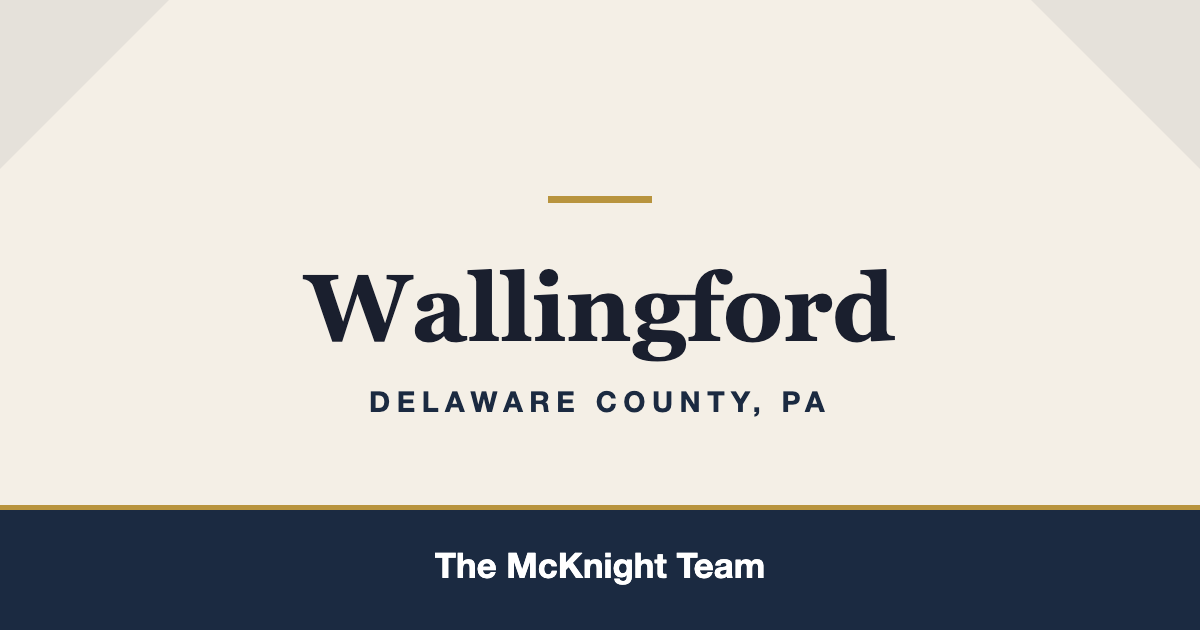 Wallingford PA homes for sale, The McKnight Team