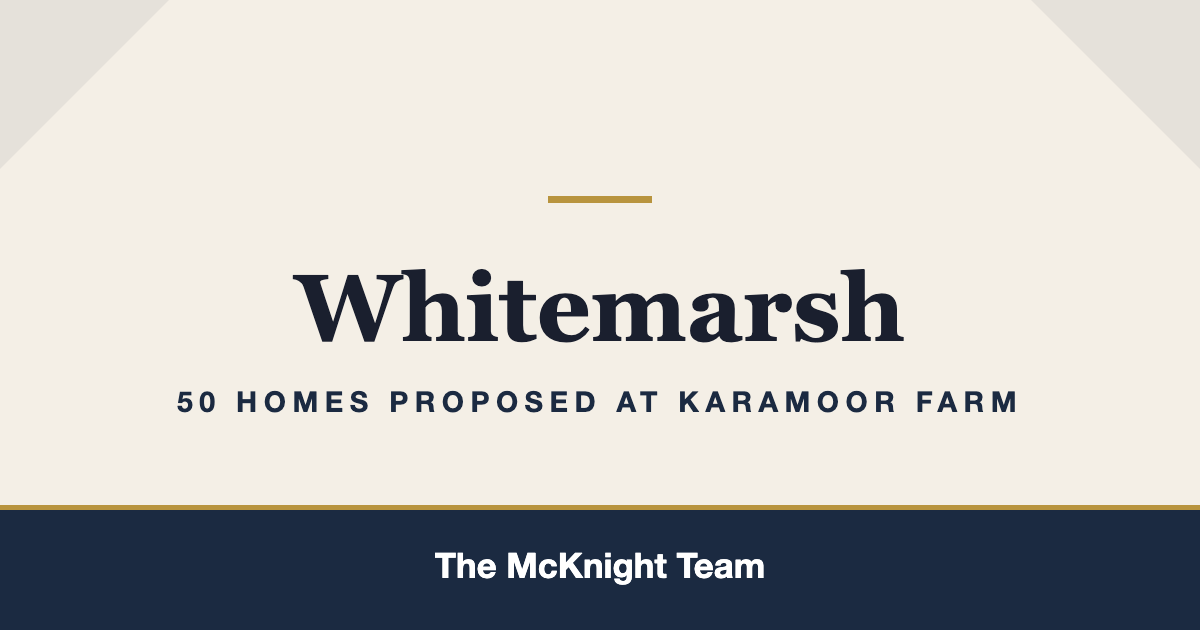 Whitemarsh Township new homes