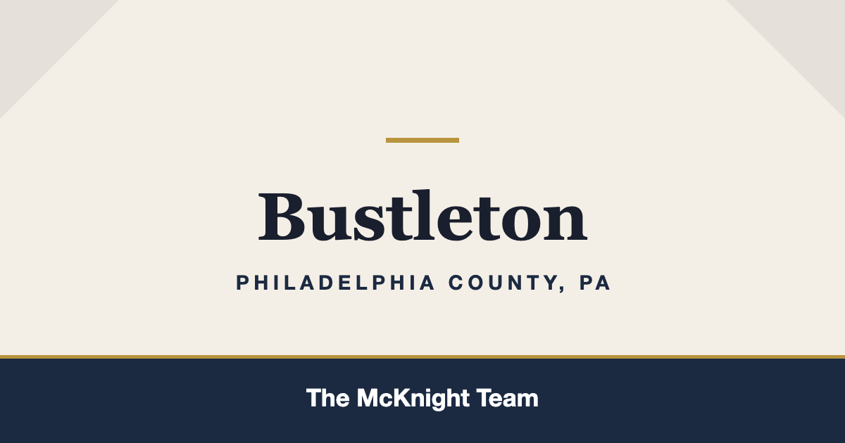 Bustleton PA homes for sale, The McKnight Team