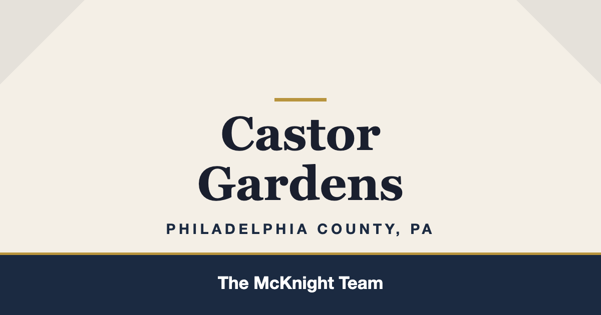 Castor Gardens PA homes for sale, The McKnight Team