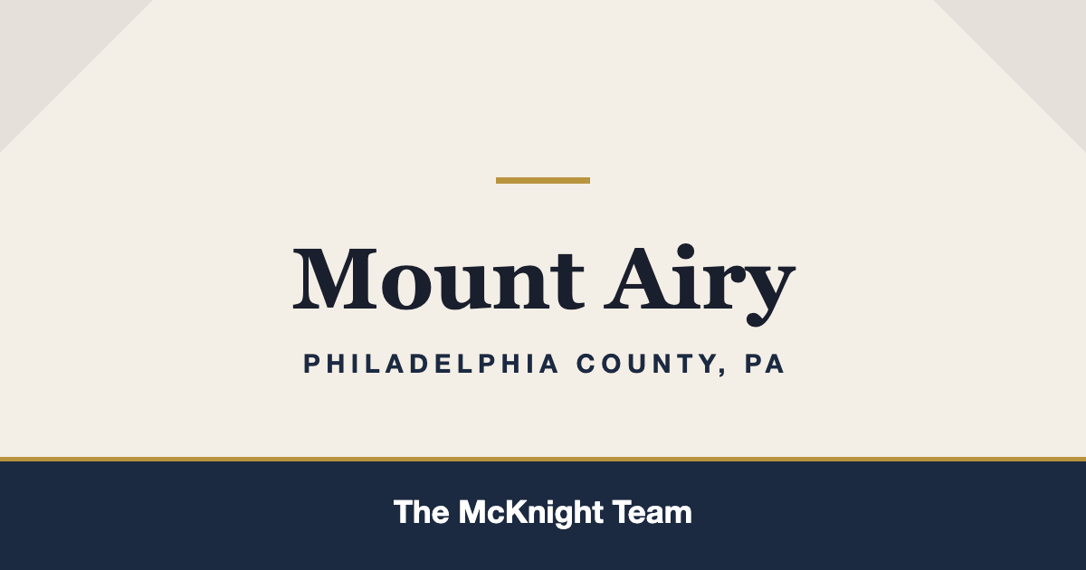 Mount Airy PA homes for sale, The McKnight Team