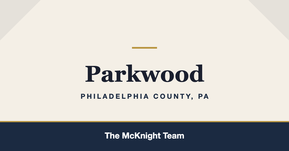 Parkwood PA homes for sale, The McKnight Team