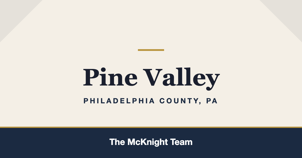 Pine Valley PA homes for sale, The McKnight Team
