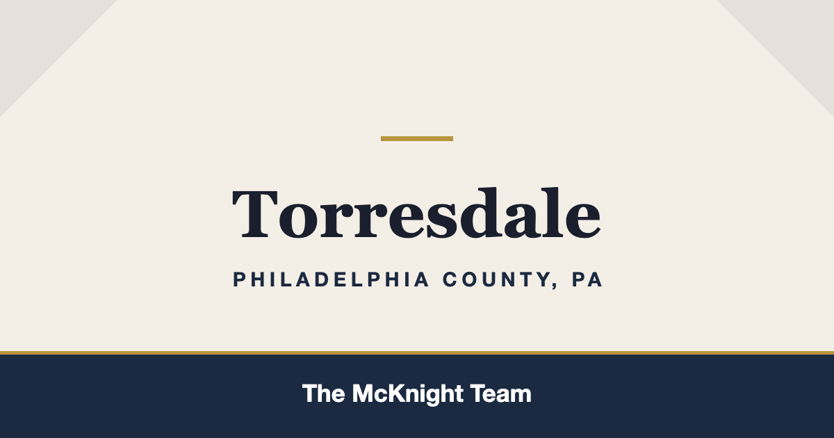 Torresdale PA homes for sale, The McKnight Team